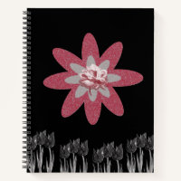 Carnet spiral floral