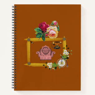 Carnet spiral floral