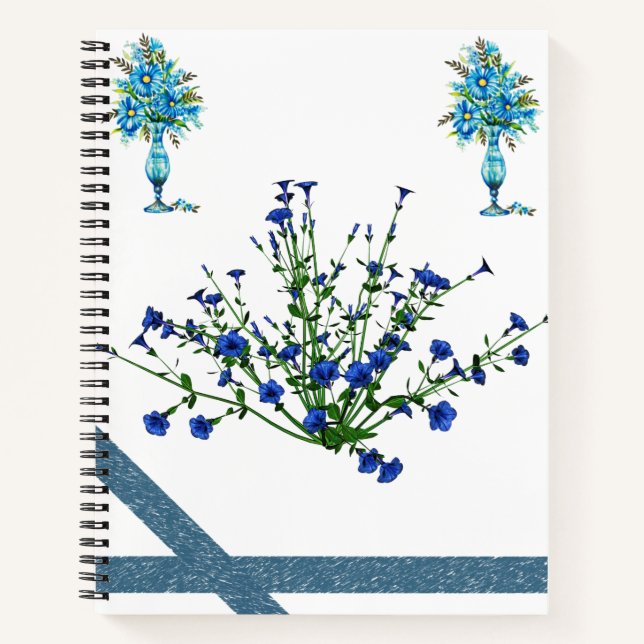 Carnet spiral floral (Devant)