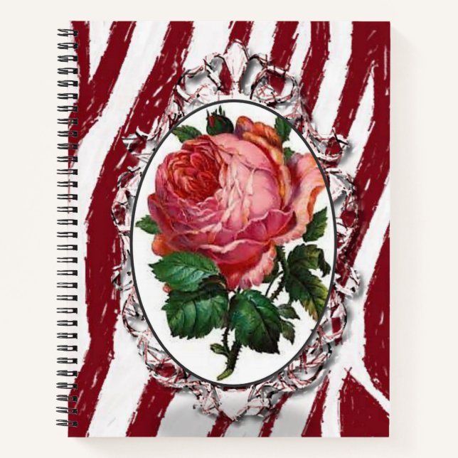 Carnet spiral floral (Devant)