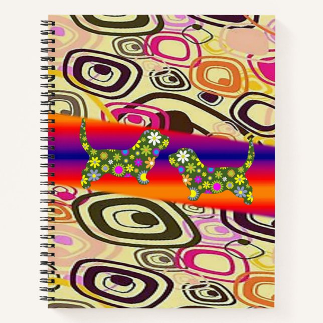 Carnet spiral floral (Devant)