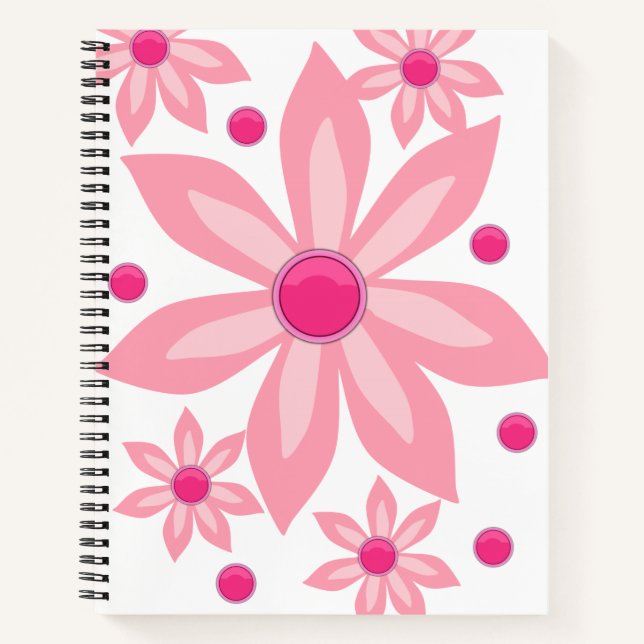 Carnet spiral floral (Devant)