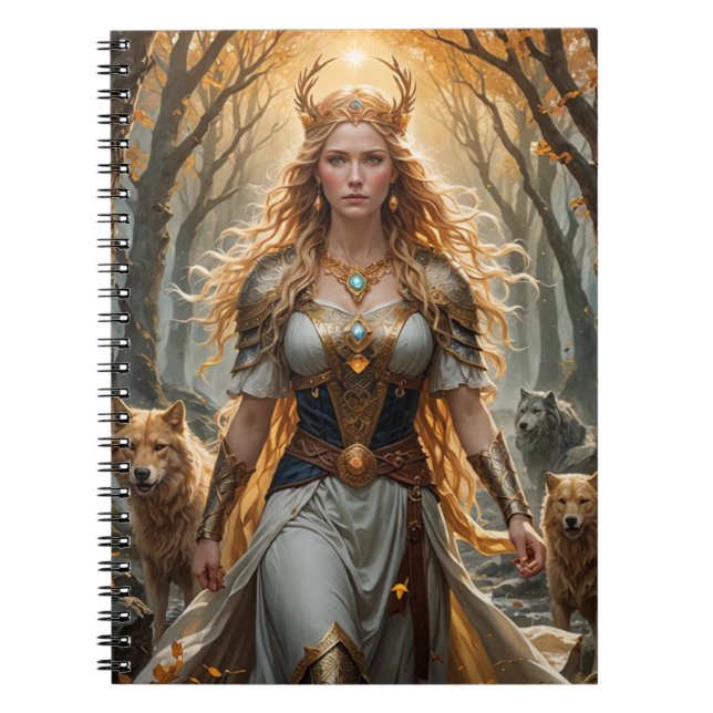 Carnet Spiral Freyja | Norse inspirée par la déess (Devant)