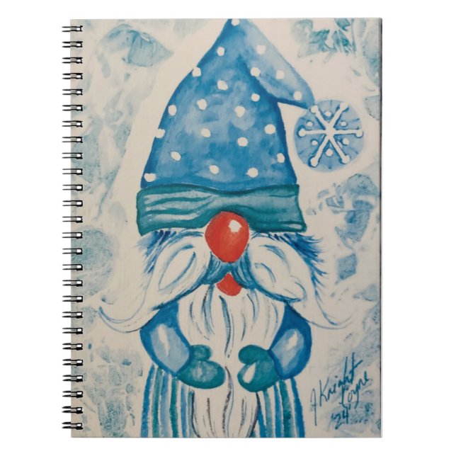 Carnet Spiral Gnome Frosté (Devant)