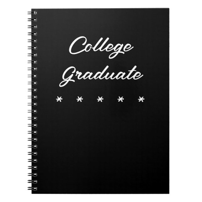 Carnet Spiral Graduate du Collège (Devant)