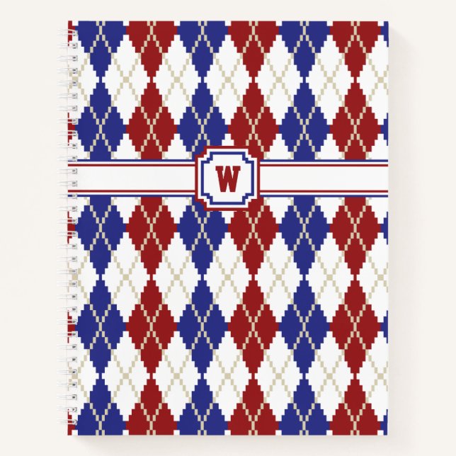 Carnet Spiral Jacquard Americana (Devant)