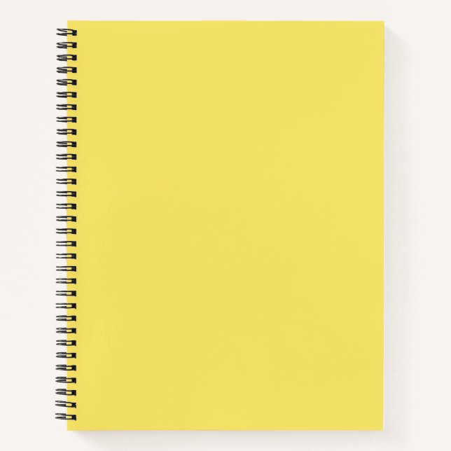 Carnet spiral jaune couleur Crayon (Devant)