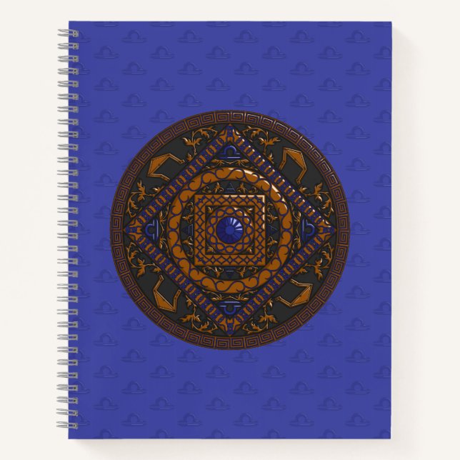 Carnet Spiral Libra Mandala (Devant)