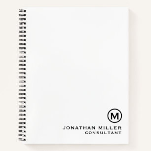 Carnet spiral monographique personnalisé