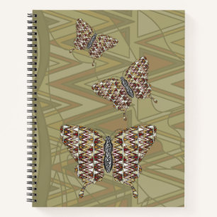 Carnet spiral noir africain