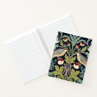 Carnet Spiral Notebook - Art Nouveau Birds Floral 
