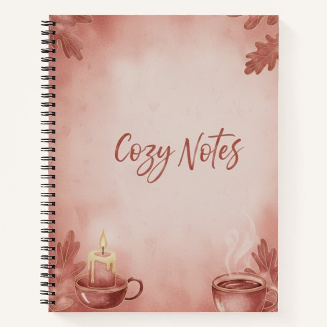Carnet Spiral Notebook Cozy Notes" Autumn Vibes Deluxe Sp (Devant)
