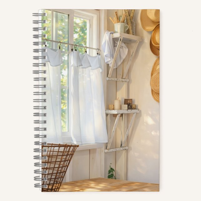 Carnet Spiral Notebook Curtain in the Wind (Recto)