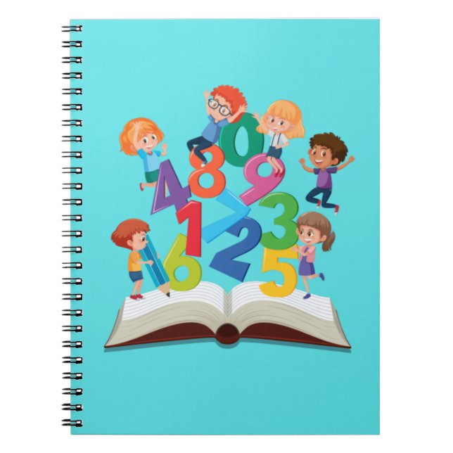 Carnet spiral notebook preschool 80 lined pages (Devant)