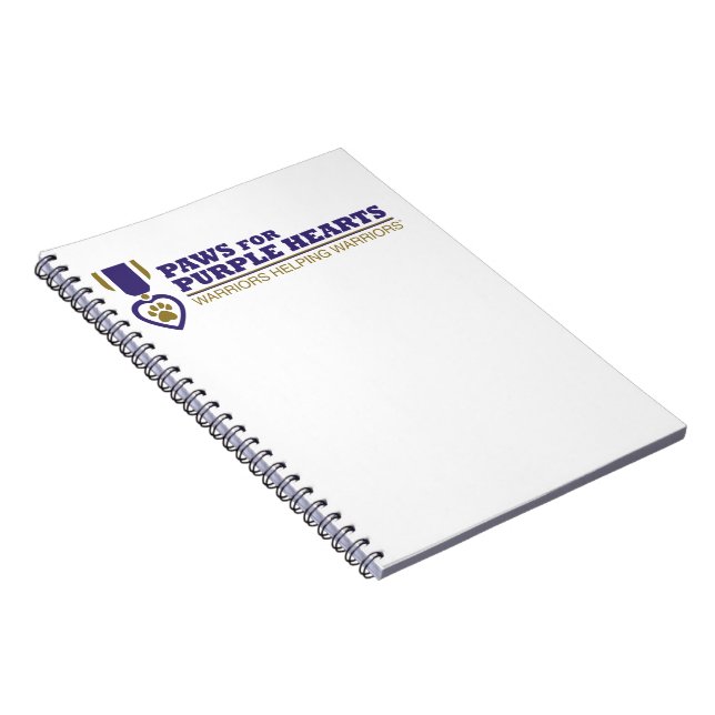 Carnet Spiral Notebook - White w Color Logo (Côté Droit)
