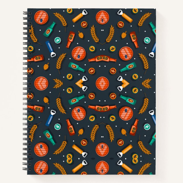 Carnet Spiral notebook with a Halloween-themed cover (Devant)