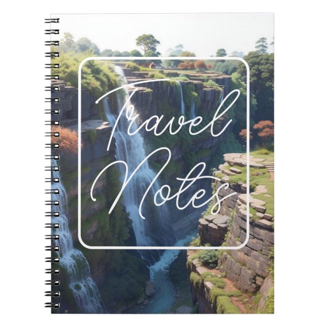 Carnet spiral - Notes de voyage - arrière - plan d (Devant)