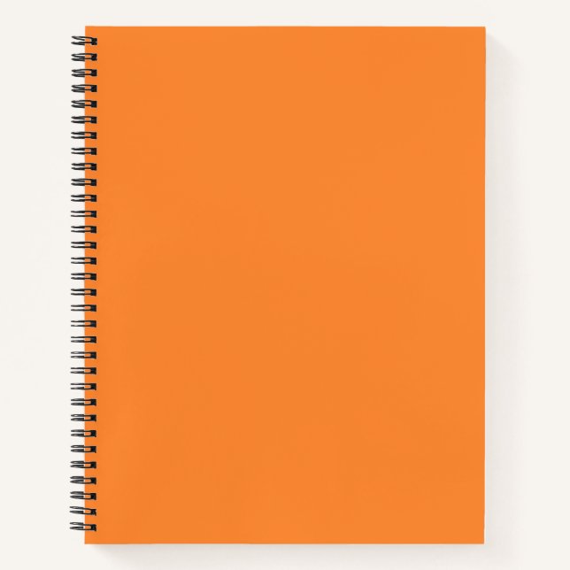 Carnet spiral orange couleur Crayon (Devant)