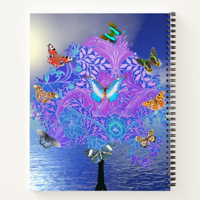 Carnet spiral papillon (Dos)