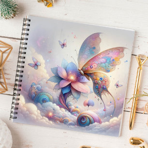Carnet spiral papillon enchanté
