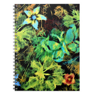 Carnet spiral papillon et fleur Rodilius