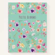Carnet spiral Pastel Blooms