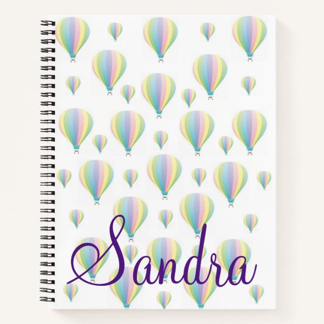 Carnet Spiral Pastel Parachutes (Devant)