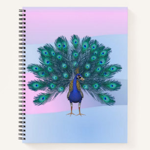 Carnet spiral Peacock