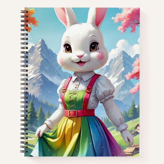 Carnet spiral personnalisé de 8,5 po x 11 po (Devant)