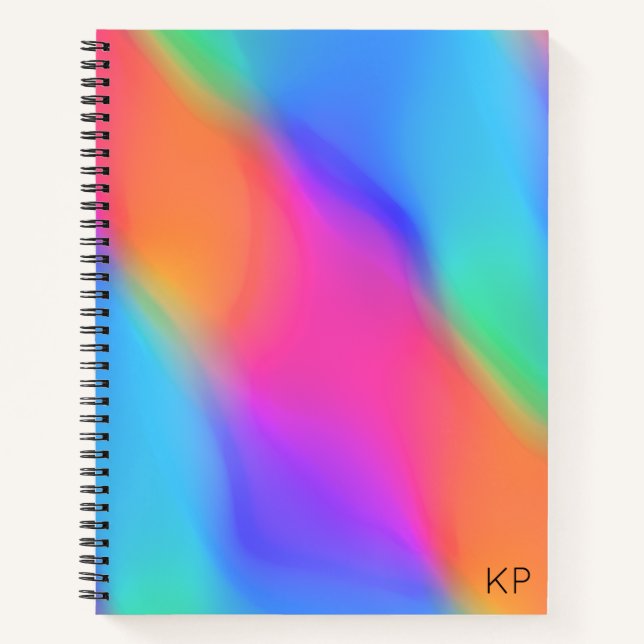 Carnet Spiral Personnalisé Holographique Vivid (Devant)