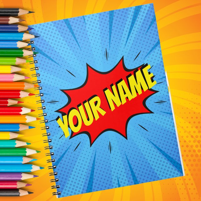 Carnet Spiral Personnalisé Superhero du livre de b (Créateur téléchargé)