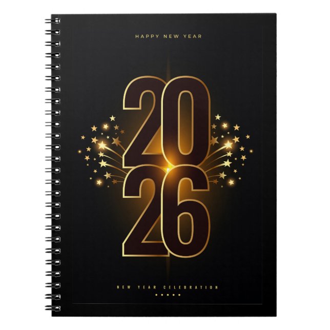 Carnet Spiral Photo Notebook-Happy New Year 2026 (Devant)
