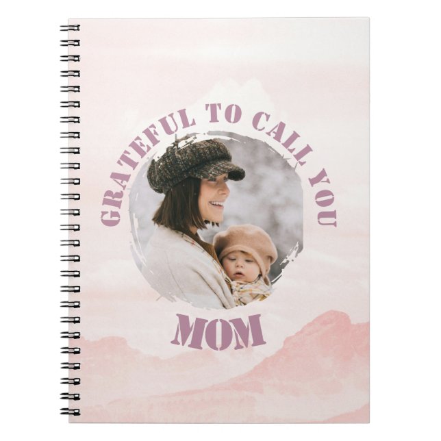 Carnet Spiral Pink Pastel personnalisé pour maman (Devant)