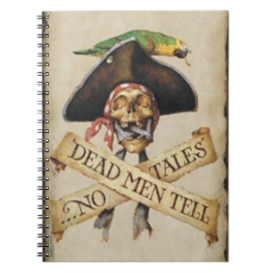 Carnet Spiral Pirate Mort