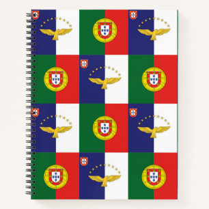 Carnet spiral Portugal et Açores drapeaux
