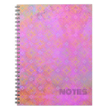 Carnet spiral rose chaud Infinity Star