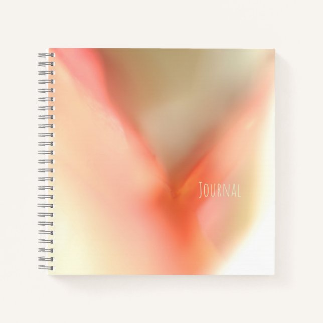 Carnet spiral rose doux (Devant)