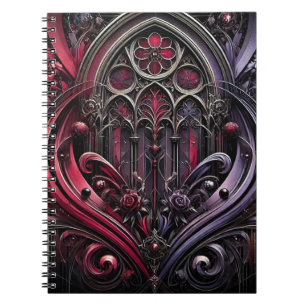 Carnet spiral Rose gothique