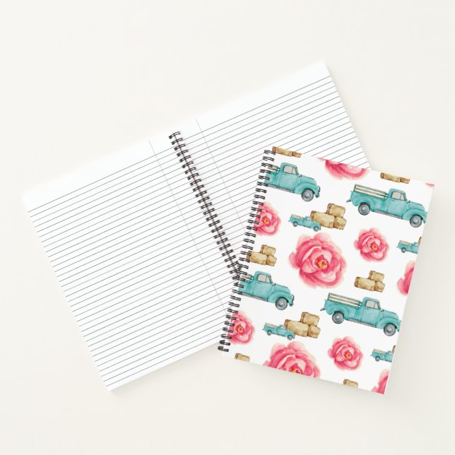 Carnet Spiral Rustique Rose (Intérieur)