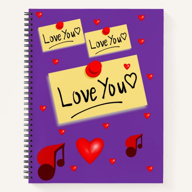 Carnet Spiral Saint Valentin (Devant)