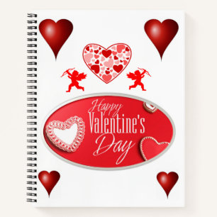 Carnet Spiral Saint Valentin