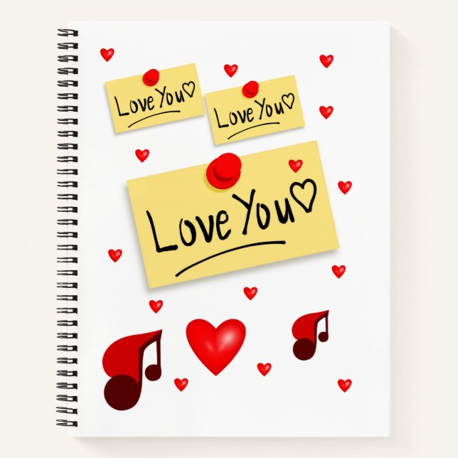 Carnet Spiral Saint Valentin (Devant)