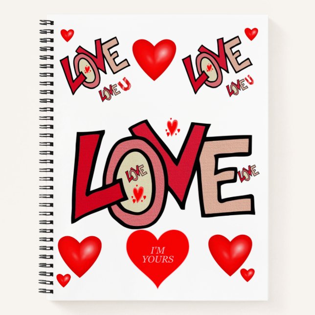 Carnet Spiral Saint Valentin (Devant)