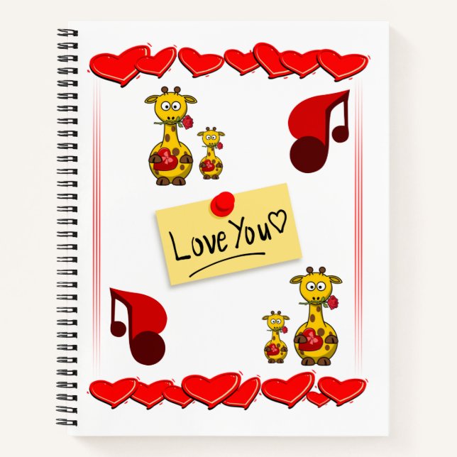 Carnet Spiral Saint Valentin (Devant)