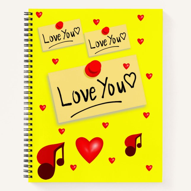 Carnet Spiral Saint Valentin (Devant)