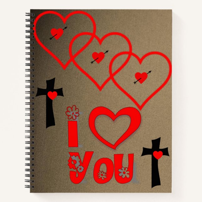 Carnet Spiral Saint Valentin (Devant)