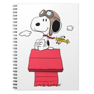 Carnet Spiral Snoopy Pilote