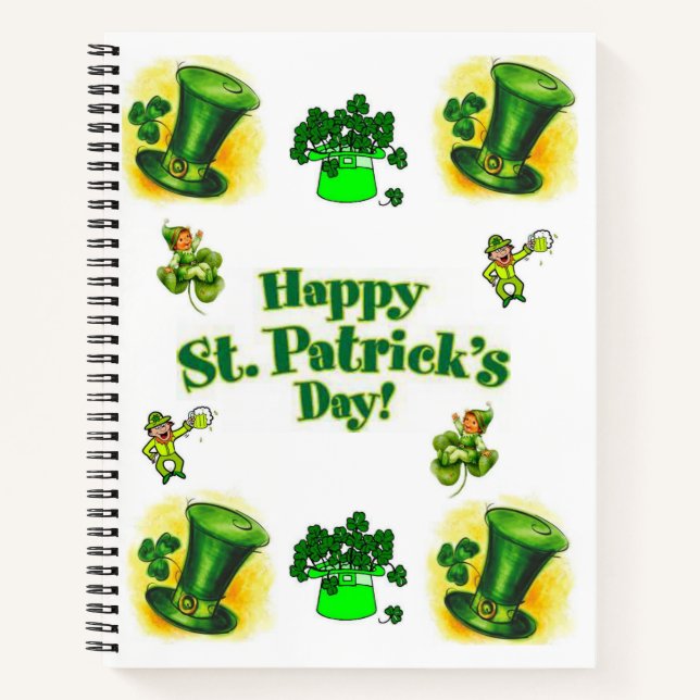 Carnet Spiral St. Patrick's Day (Devant)