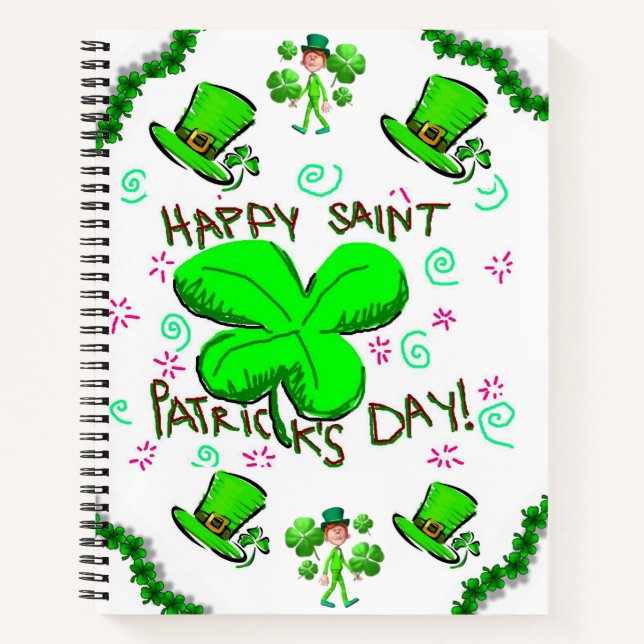 Carnet Spiral St. Patrick's Day (Devant)