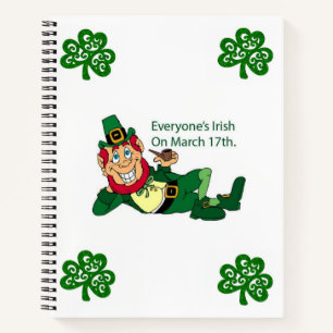 Carnet Spiral St. Patrick's Day